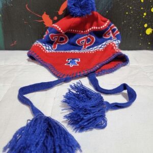 Philadelphia Philles Winter Hat‎ w/ Poms #H42